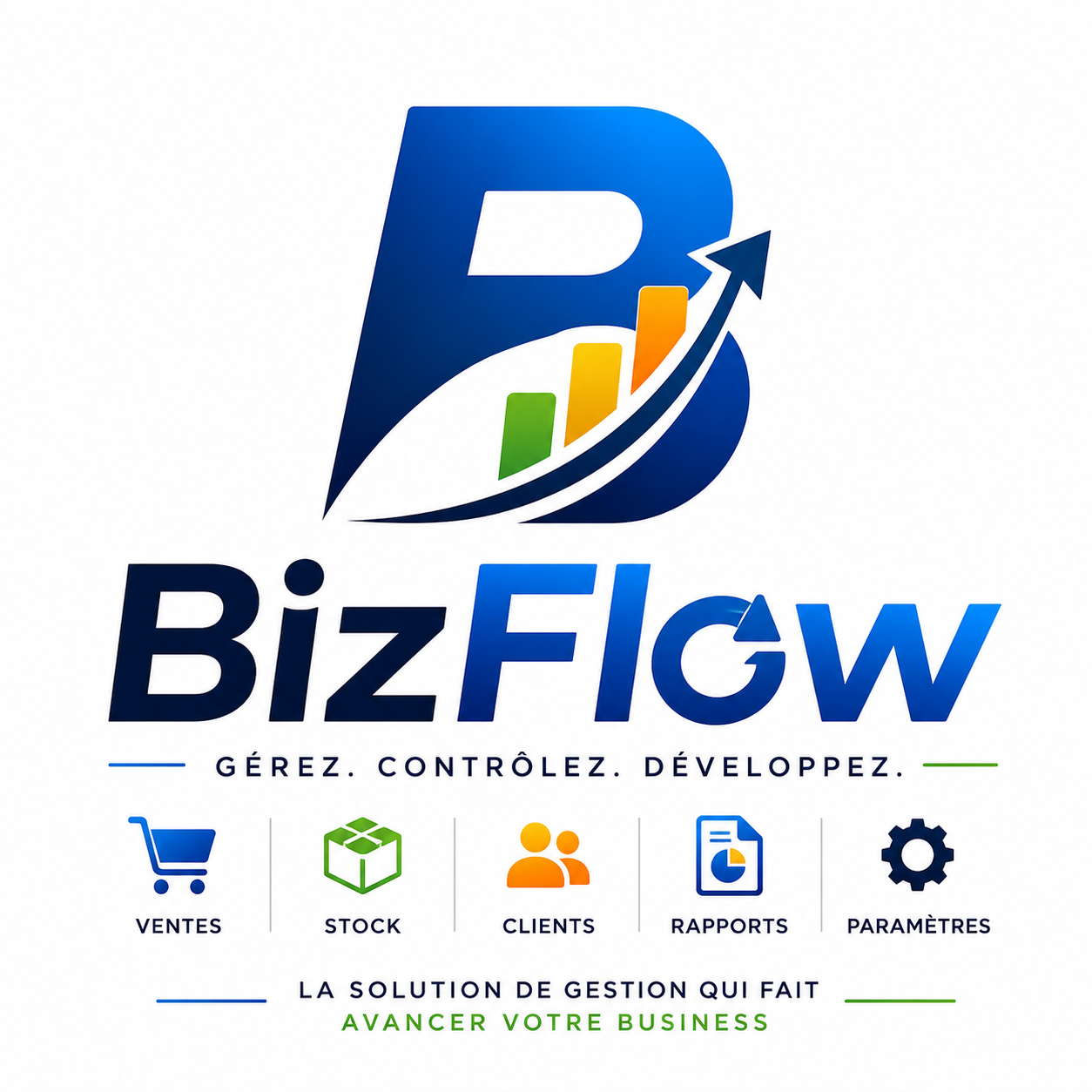Bizflow Icon BizFlow - Gestion de boutique, stock et ventes